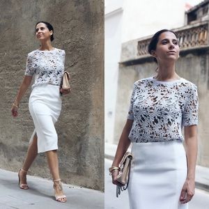 Zara Midi White Pencil Skirt!! New!